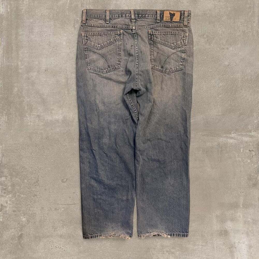 Wrangler Jeans Co. Loose Straight Blue Denim Jeans - Men's Size 38x32